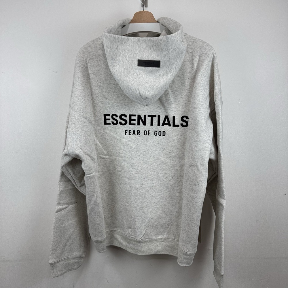 NEW Fear of God Essentials Pullover Hoodie Light Oatmeal XL NWT AUTHENTIC
